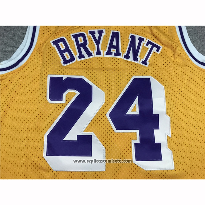 Camiseta Los Angeles Lakers Kobe Bryant #24 Mitchell & Ness 2007-08 Amarillo